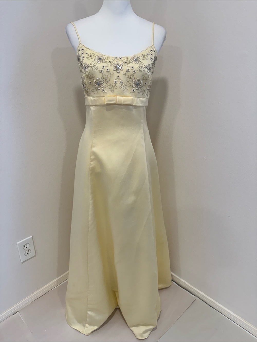Jessica McClintock Gunne Sax Babydoll Maxi Dress Y2K Fairy 90s Gown Formal 9/10